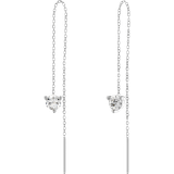 Edblad La Collina Chain Earrings Steel - Silver/Transparent