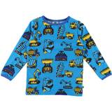 Småfolk Barnkläder Småfolk Blue Atoll Maskiner Tröja-2-3 år