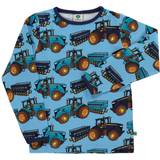 Småfolk Barnkläder Småfolk Blue Grotto Traktor Tröja-7-8 år