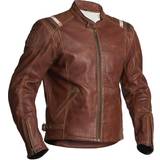 Skinn Motorcykeljackor Halvarssons Skalltorp Leather Jacket Cognac Brown