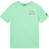 Lyle & Scott Barnkläder Lyle & Scott And Kids Racquet Club Graphic T-Shirt Green 12/13 y