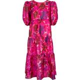Midiklänningar - Rosa Cras Lilicras Dress - Pink Garden