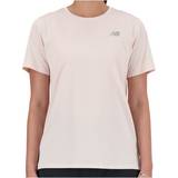 New Balance Kläder New Balance Women's Sport Essentials T-Shirt in Pink Poly Knit