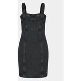 XXS Klänningar Tommy Hilfiger Bustier Fitted Denim Mini Dress DENIM BLACK