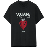 Zadig & Voltaire Bomberjackor Kläder Zadig & Voltaire Tommer Concert Crush Diamanté T-Shirt Black