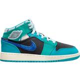 Nike Turkosa Sneakers Nike 1 Mid GS - Anthracite/Aquatone/New Emerald/Glacier Blue