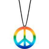 Hippies - Multifärgad Tillbehör 1 Peace Sign Necklace