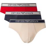 Emporio Armani Kläder Emporio Armani 3-pack trosor, naken/marin/röd, förpackning med 3 Naken/marin/röd