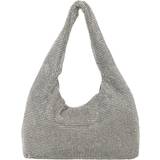 Vita Väskor Kara Mini Crystal-mesh Shoulder Bag Womens Silver
