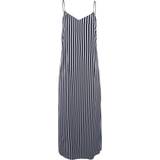 8 - Långa klänningar Tommy Hilfiger Stripe Slim Fit Maxi Slip Dress BOLD STP DESERT SKY