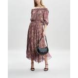 Långa klänningar - XXS Isabel Marant Étoile Volga printed off-shoulder maxi dress multicoloured
