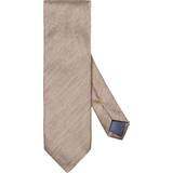 Silke/Siden Kläder Eton Solid Silk Linen Tie Herr Slipsar