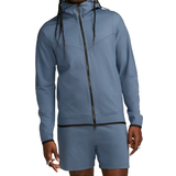 Rayon Överdelar Nike Men's Sportswear Tech Fleece Lightweight Full Zip Hoodie Sweatshirt - Diffused Blue