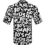 DSquared2 Herr Kläder DSquared2 Pop 80's Bowling Shirt Black