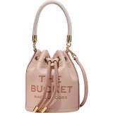 Rosa Bucketväskor Marc Jacobs The Leather Mini Bucket Bag - Rose