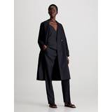 Calvin Klein Dam - Quiltade jackor Ytterkläder Calvin Klein Cotton Twill Trench Coat Black