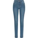 Arizona Damen Slim-Fit Jeans mit seitlichen Nahtverläufen Denim-Hose 71414059 Blau