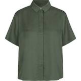 Samsøe Samsøe Dam Överdelar Samsøe Samsøe Mina SS Shirt - Dusty Olive