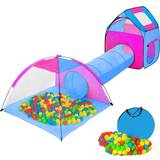 Tectake Utomhusleksaker tectake Play Tent with Tunnel 200 Balls