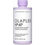 Fett hår Silverschampon Olaplex No.4P Blonde Enhancer Toning Shampoo 250ml