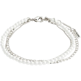 Pilgrim Armband Pilgrim Baker Bracelet 3-in-1 Set - Silver/Pearls