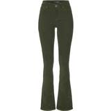 Arizona Dam Kläder Arizona bootcut-hose damen stylische high waist hose elastische cordhose kurzgrö Schwarz