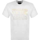 Versace Jeans Couture Kläder Versace Jeans Couture Upsidedown Gold Logo White