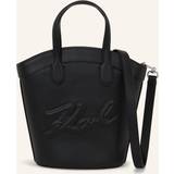 Karl Lagerfeld Toteväskor Karl Lagerfeld K/signature Tulip Small Tote Bag, Woman, Black, Size: One size One size