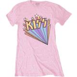Kiss Dam Kläder Kiss Ladies T-Shirt/Stars X-Large