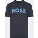 Hugo Boss Jersey Kläder Hugo Boss Mens Cotton-Jersey Tee1 Print T-Shirt in Navy