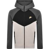 Bomull - Herr - Vita Ytterkläder Nike Sportswear Tech Fleece Windrunner Men's Hooded Jacket - Light Orewood Brown/Iron Grey/Black/Metallic Gold
