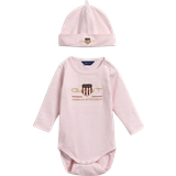 Gant Barnkläder Gant Baby's Archive Shield Body & Beanie Set - Crystal Pink