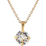 Halsband Caroline Svedbom Classic Petite Necklace - Gold/Transparent