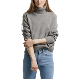ASKET The Cashmere Roll Neck - Light Grey