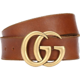 Gucci Bruna Accessoarer Gucci Double G Buckle Belt - Brown