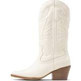 Bronx – Jukeson – Vita knähöga boots läder och cowboystil-Vit/a