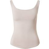 Topshop Parkasar Kläder Topshop – Premium – Neutralt off shoulder-linne med mjuk känsla-Naturlig
