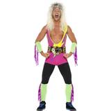 80-tal - Fighting Maskeradkläder Smiffys Retro Wrestler Costume