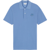 Maison Kitsuné Bold Fox Head Patch Comfort Polo Shirt - Hampton Blue