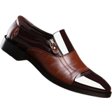 Herr - Polyuretan Lågskor Shein Men's Fashionable Splice Business Shoes