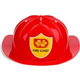 Röd - Uniformer & Yrken Huvudbonader Bigjigs Firefighter Helmet