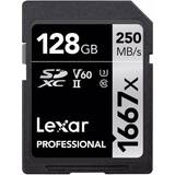 Lexar Media Minneskort Lexar Media Professional SDXC Class 10 UHS-II U3 V60 250/90MB/s 128GB 1667x