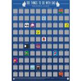 Väggdekorationer Gift Republic 100 Things To Do with Dad Bucket List Multi-Color Poster 41.9x59.4cm