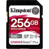 256 GB - V90 Minneskort Kingston Canvas React Plus SDXC Class 10 UHS-II U3 ​​V90 300/260MB/s 256GB