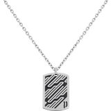 Metall Halsband Police Sligo Pendant Necklace - Silver/Black