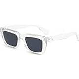 Mutyne Classic Rectangular Sunglasses Transparent/Grey
