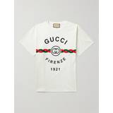 Gucci Printed Cotton-Jersey T-Shirt Men White