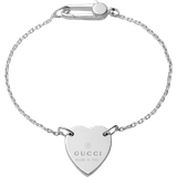 Gucci Armband Gucci Heart Pendant Bracelet - Silver