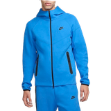 Nike Herr Tröjor Nike Sportswear Tech Fleece Windrunner Zip Up Hoodie For Men - Light Photo Blue/Black