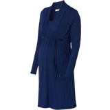 Esprit Maternity V-Neck Long Sleeve Dress Dark Blue